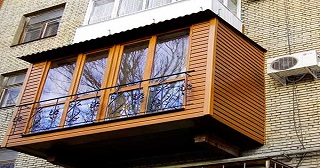 Внешняя отделка балкона Арзамас цена от 1028 руб. м/2.